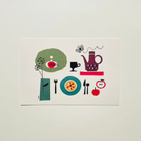 Post Card / table du matin