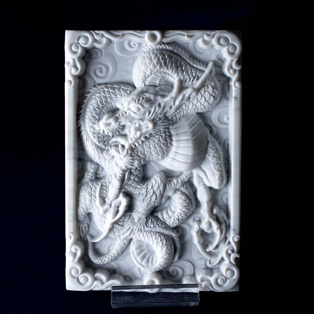 天然大理石彫刻【白龍】 | 石のシンシア