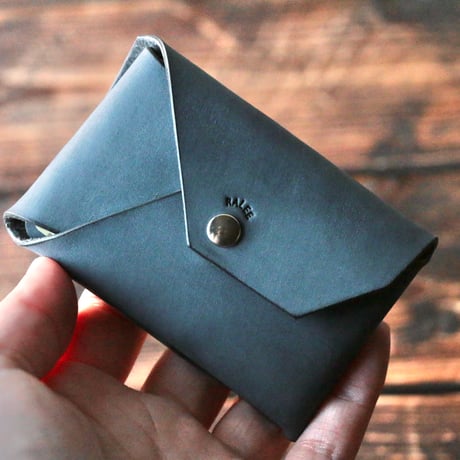 一枚革を折って作るカードケース【single piece of leather】pass case