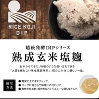 【STB】RICE KOJI DIP　-熟成玄米塩こうじ