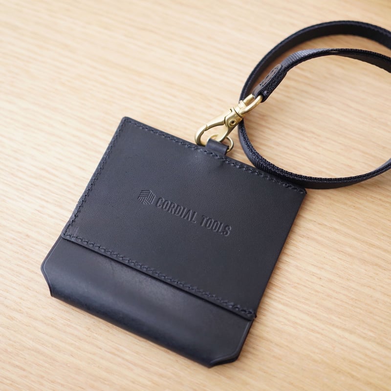 RドゥCartier 黒ペン 専用ケース　保証書付き 文具好きのためのIDケース｜ペンホルダー付き（ブラック）CT03