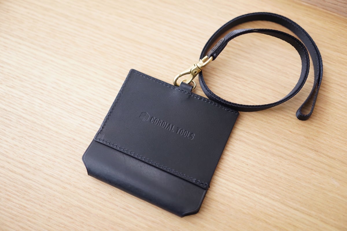 BDN IMED カルテイングツール ケース付き 文具好きのためのIDケース｜ペンホルダー付き（ブラック）CT03