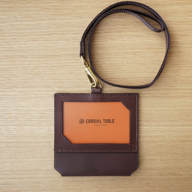 文具好きのためのIDケース｜ペンホルダー付き（マロン）CT06 | CORDIAL