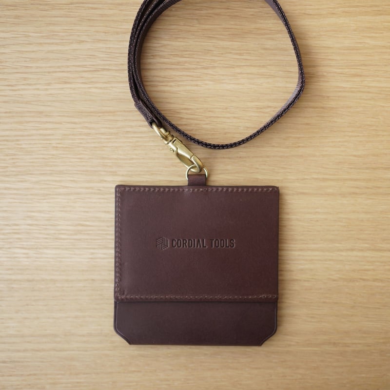 文具好きのためのIDケース｜ペンホルダー付き（マロン）CT06 | CORDIAL