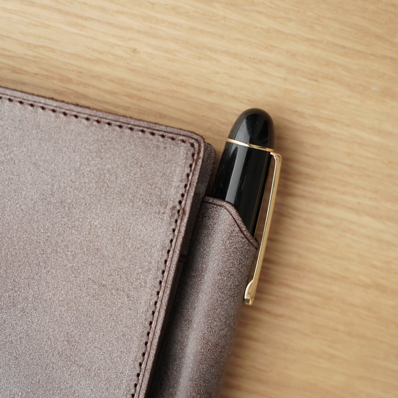 オメガ メモ レザーカバー ボールペン付き オメガ メモ レザーカバー