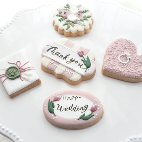 結婚祝いアイシングクッキーset【チューリップ】