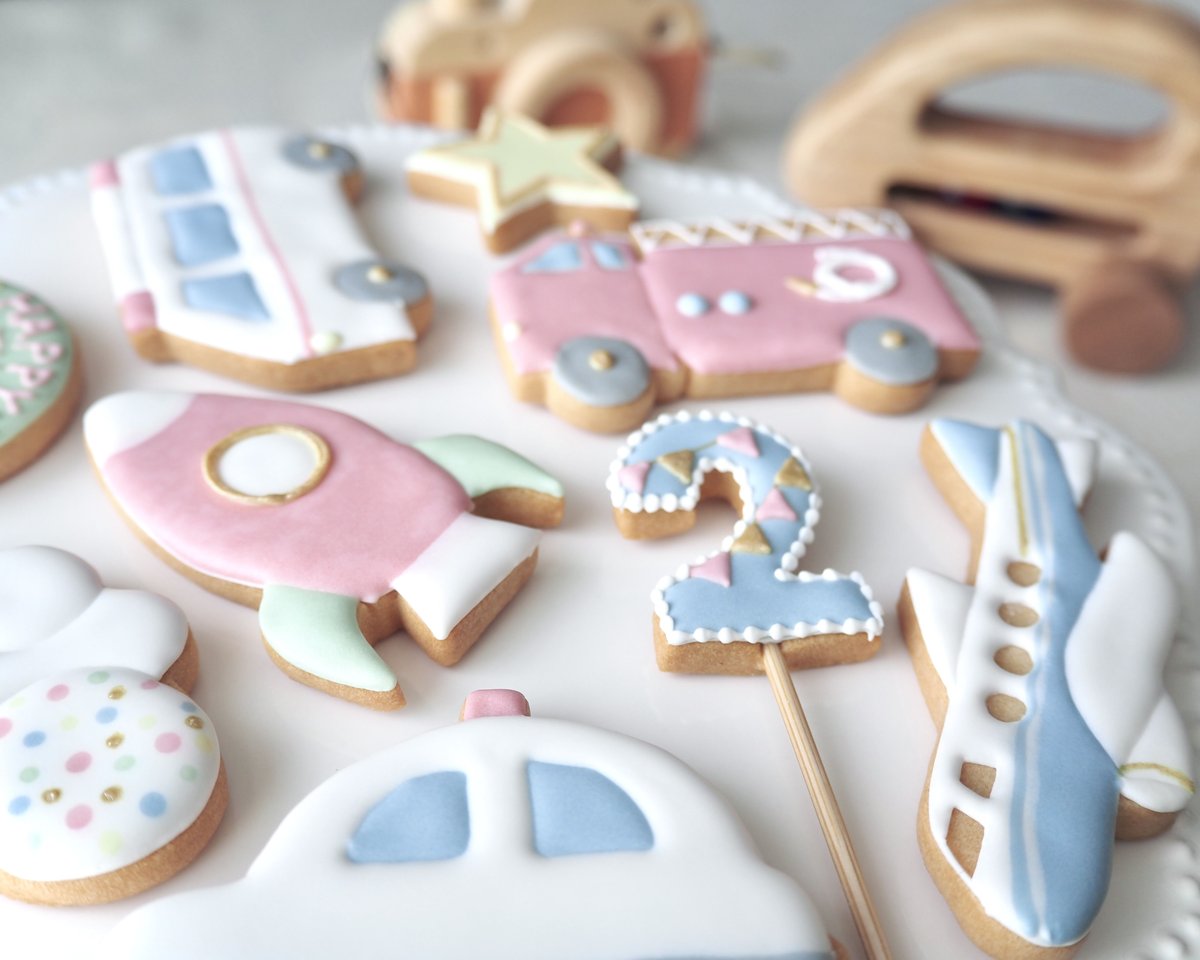 バースデーアイシングクッキーset【のりもの】 | パーティー＆ギフト