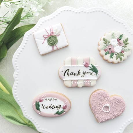 結婚祝いアイシングクッキーset【チューリップ】
