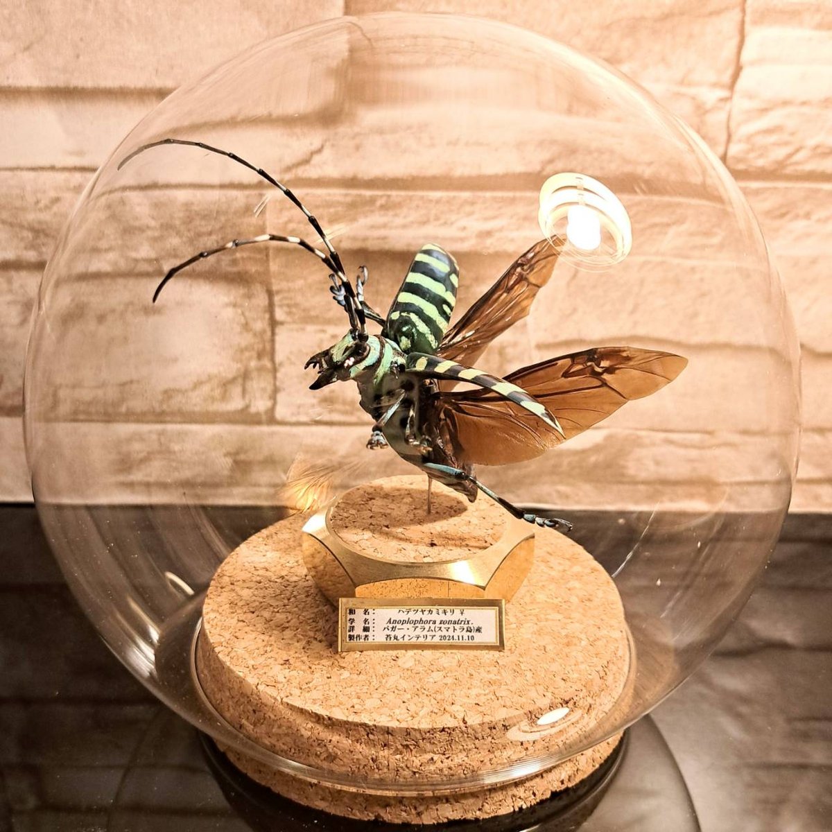 青花 花瓶 花入 壺 昆虫デザイン カマキリ 蟷螂 中国 染付 青花 花瓶