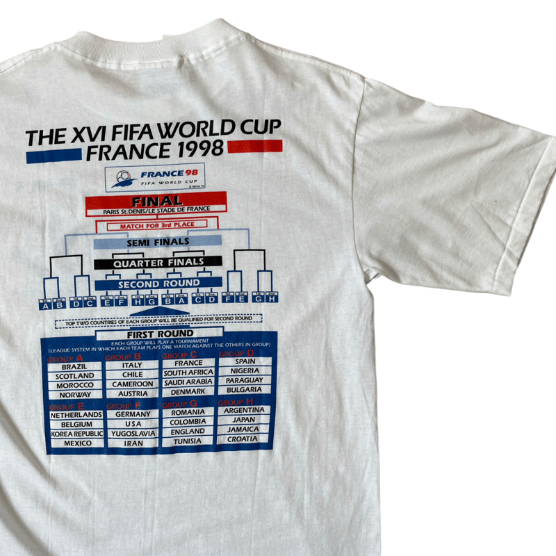 新品保管品 フランス ワールドカップ 98 Tシャツ デッドストック