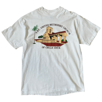 90s USA church printed T-shirt