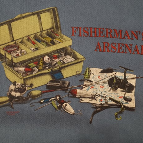 90s USA fishing gear printed sweat