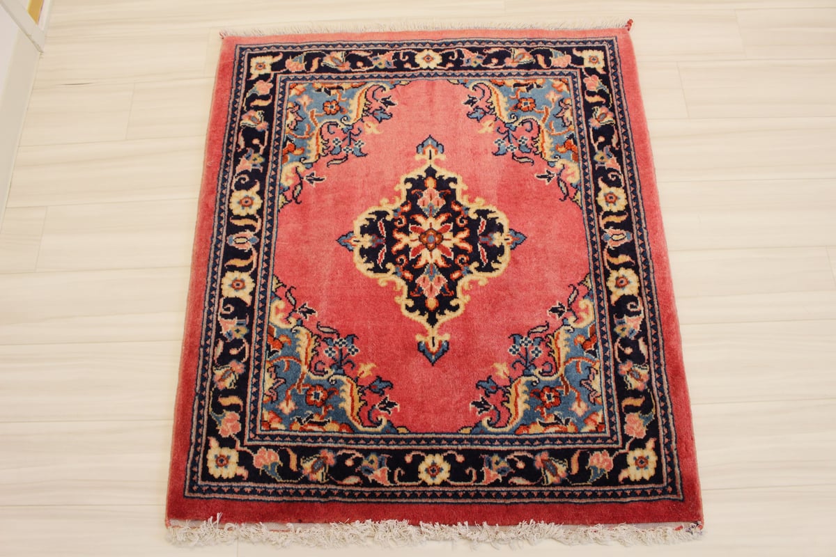 パキスタン手織り絨毯 . トライバルラグ ペルシヤ 116×81cm パキスタン