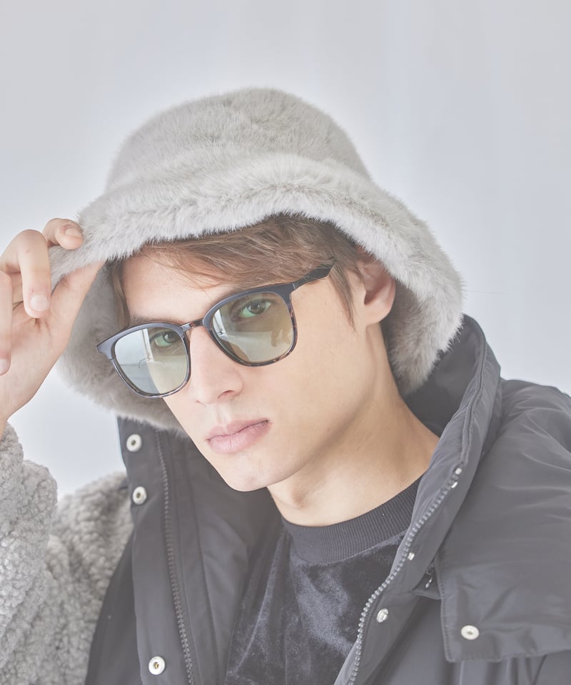 unisex fur vucket hat | ミヌエール（minuére）