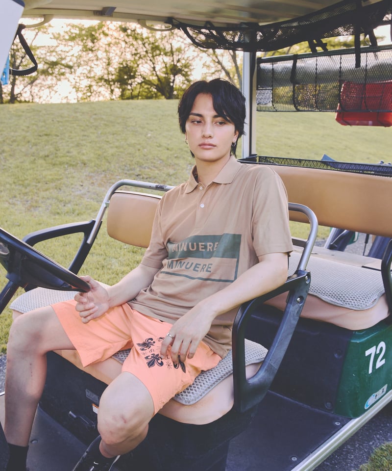 marine lumiere polo（brown） | ミヌエール（minuére）