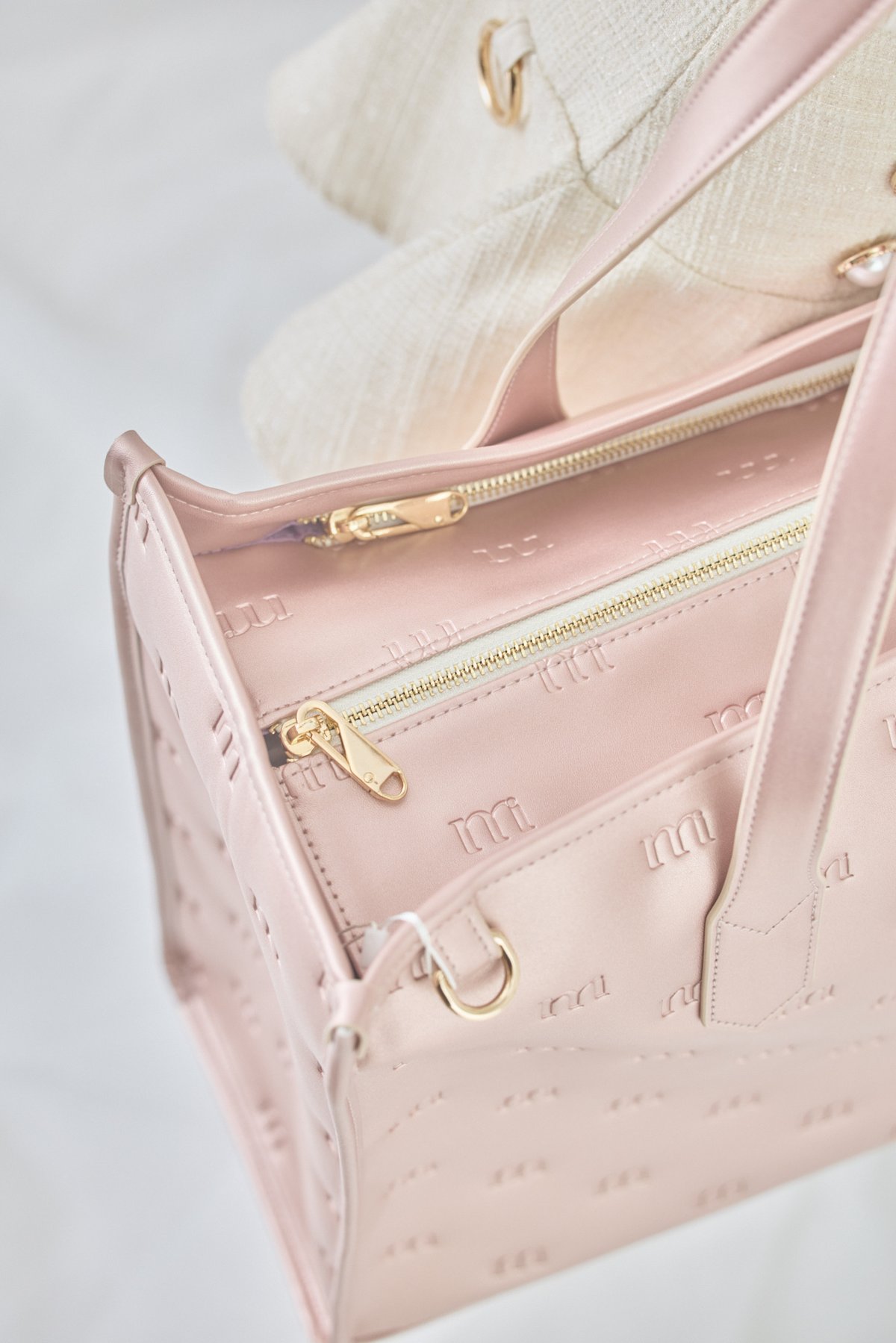 big tote bag (pearl pink) | ミヌエール（minuére） 