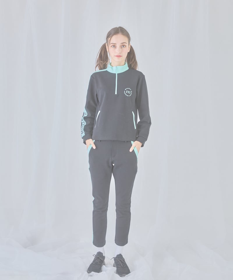 ミヌエール セットアップ unisex bi-color set up (black) | ミヌエール（minuére）