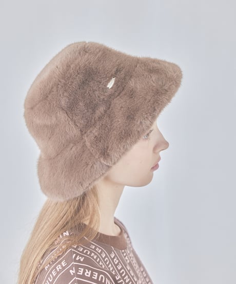 【popup限定ノベルティ】unisex fur vucket hat