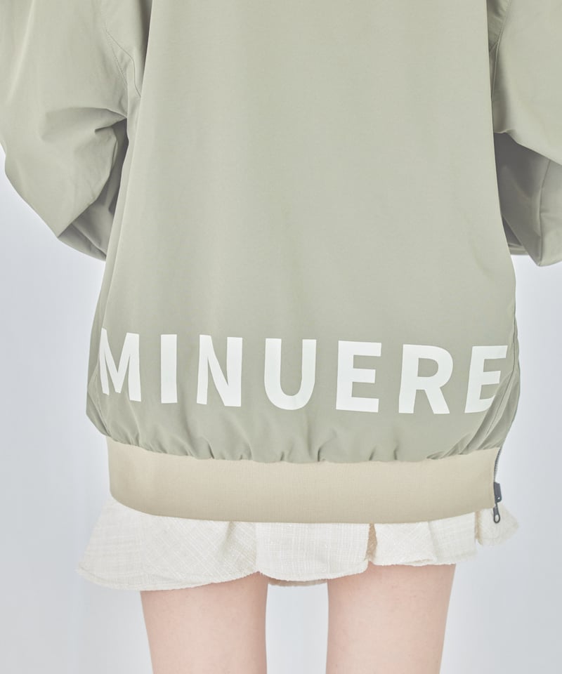 BRIEFING WIND & RAIN PULLOVER（BEIGE／M） unisex reversible rain wind breaker (beige/khak