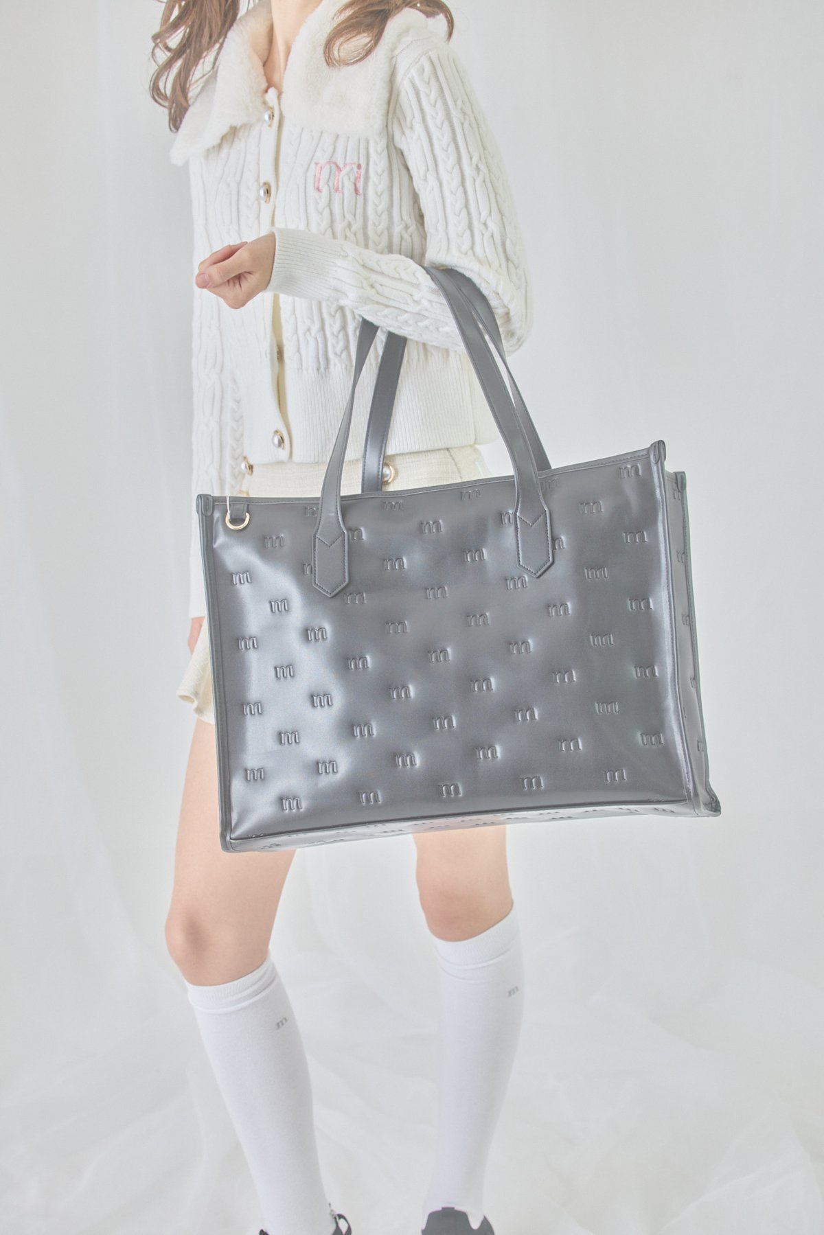 big tote bag (black) | ミヌエール（minuére）