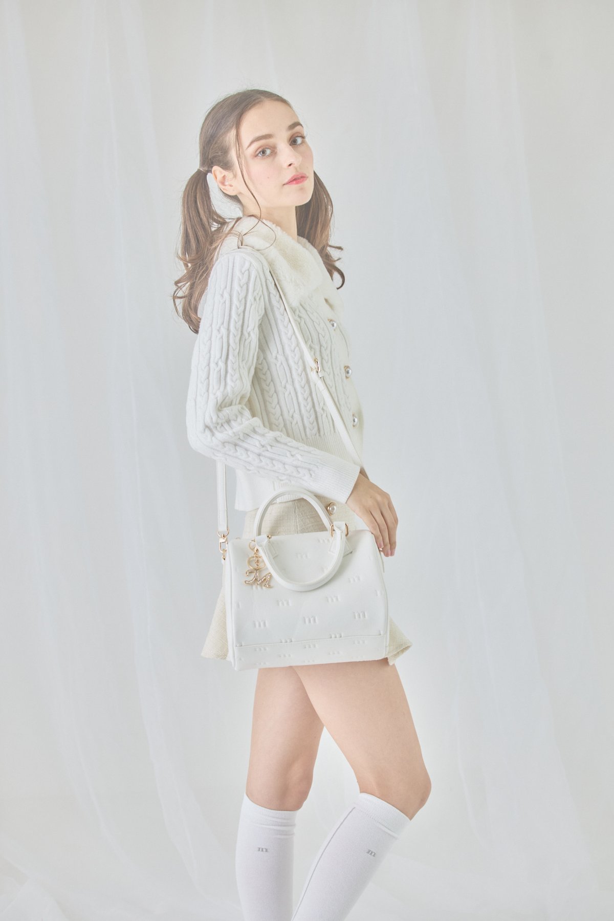 2way bag (white) | ミヌエール（minuére）