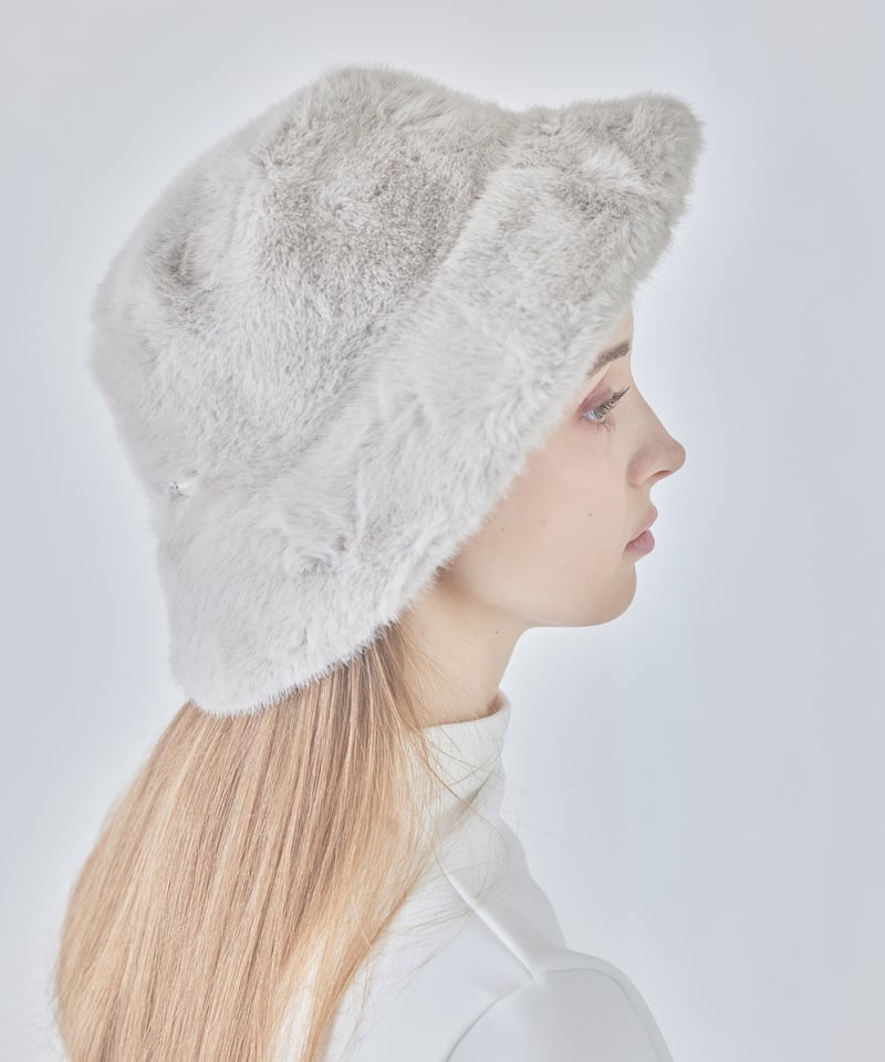 unisex fur vucket hat | ミヌエール（minuére）