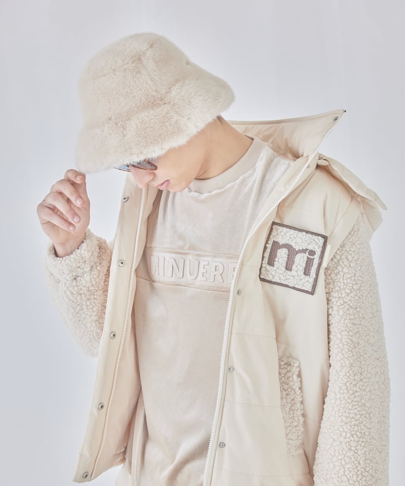 unisex down jacket (ivory) | ミヌエール（minuére）