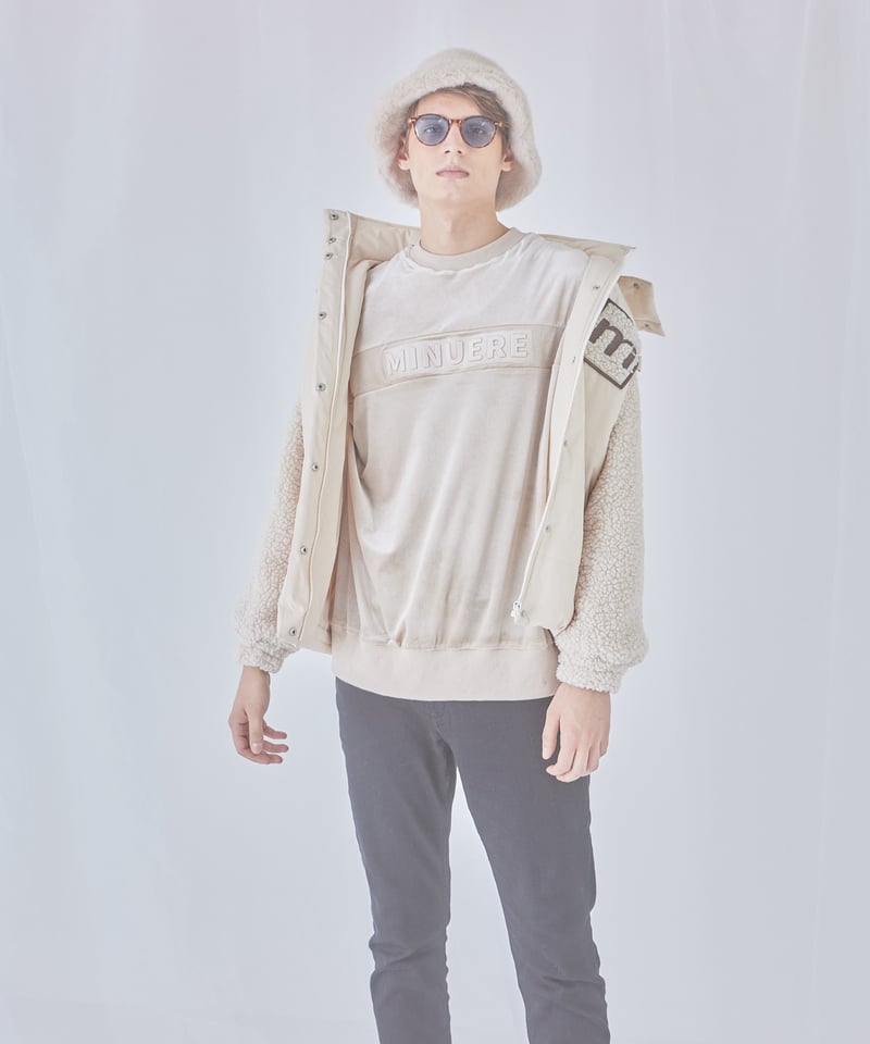 unisex down jacket (ivory) | ミヌエール（minuére）