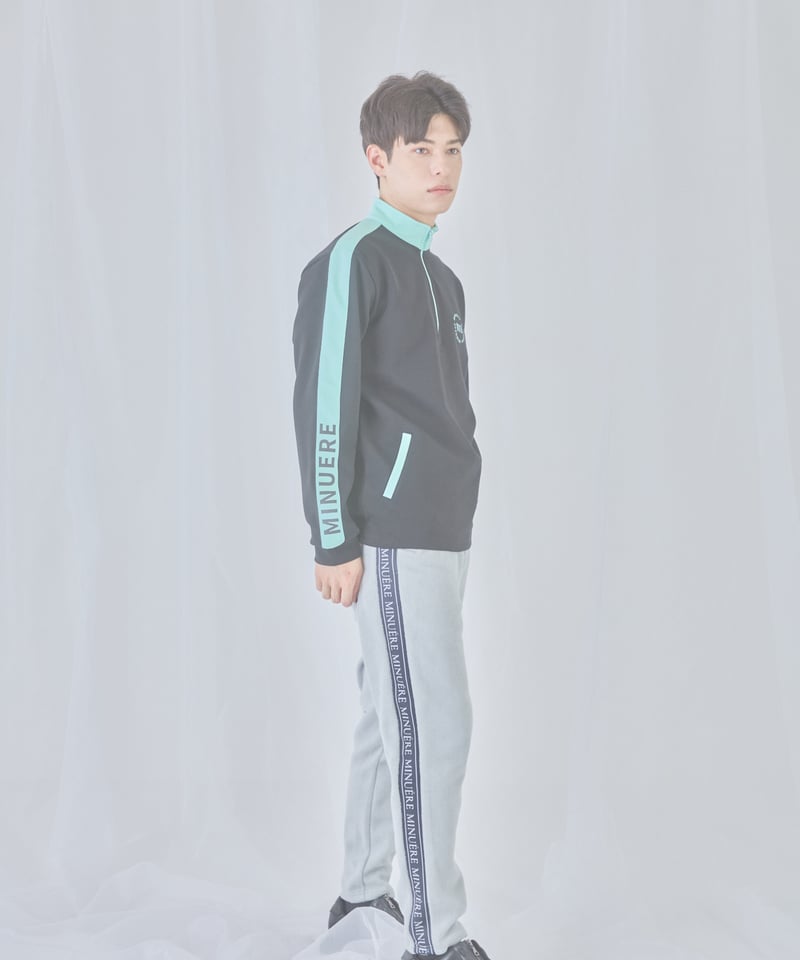 ミヌエール セットアップ unisex bi-color set up (black) | ミヌエール（minuére）