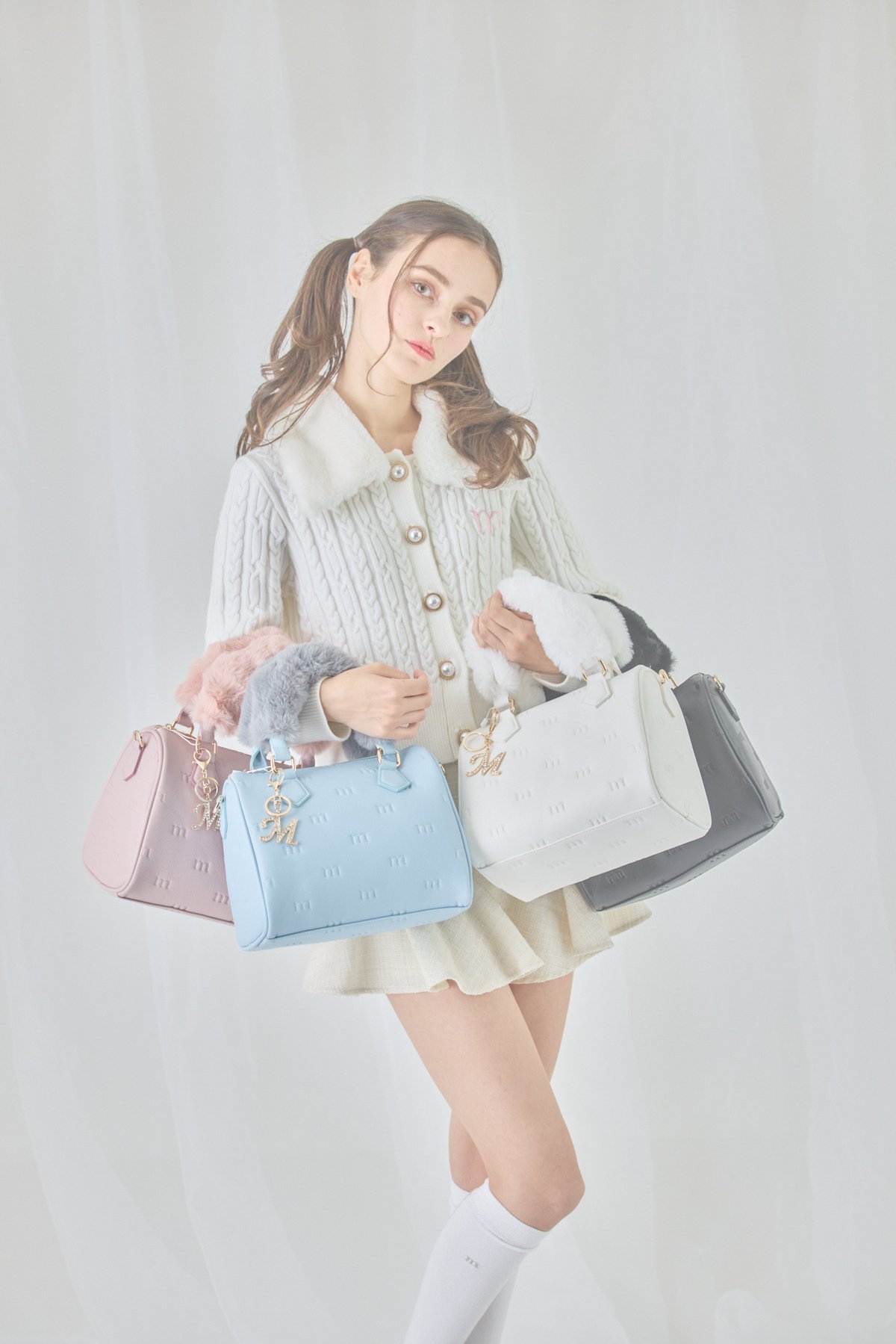 ミヌエール バッグ 2way bag (l.blue) | ミヌエール（minuére）