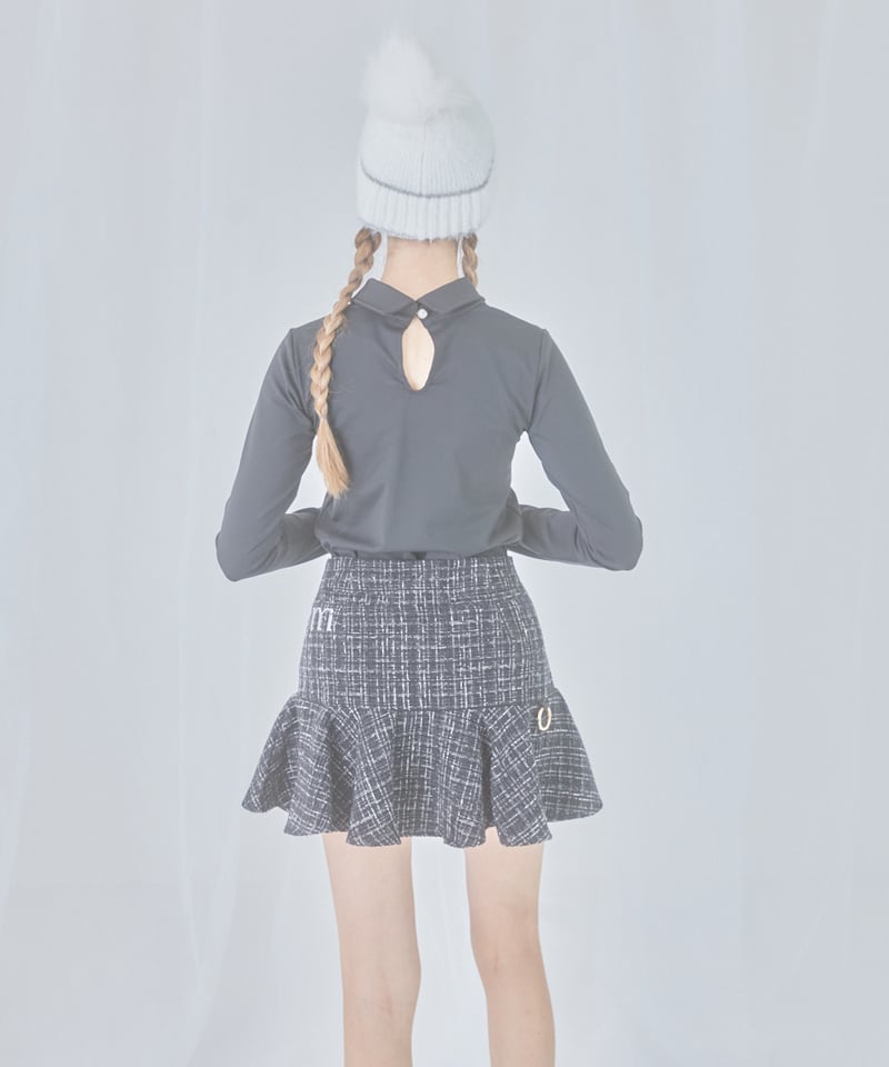 MINUERE ミヌエール tweed inner skirt (white) tweed inner skirt (black) | ミヌエール（minuére）