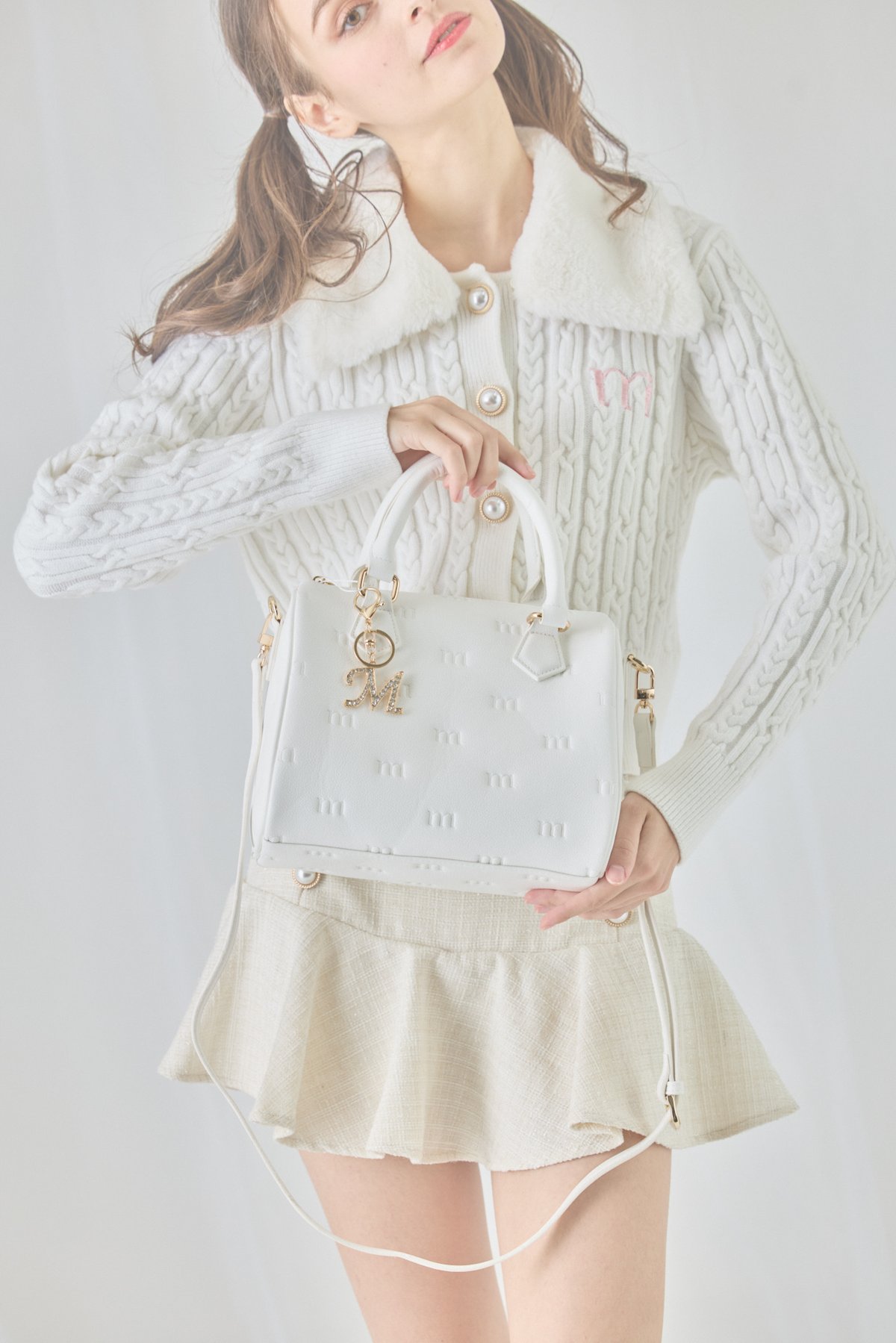 2way bag (white) | ミヌエール（minuére）