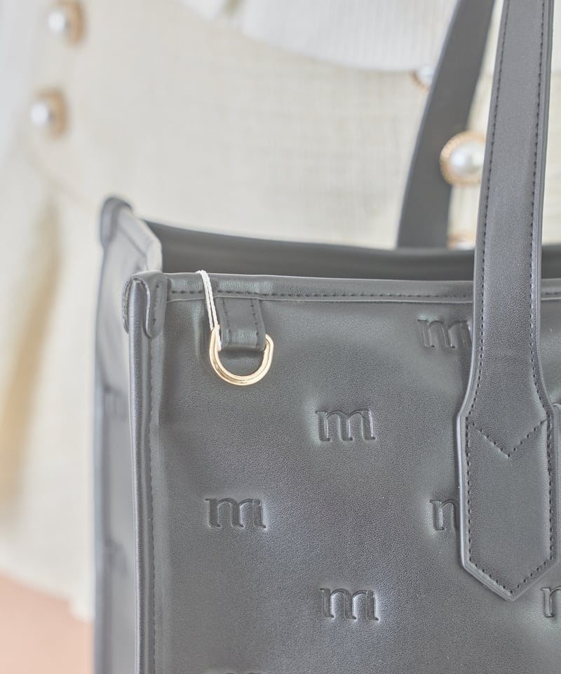 big tote bag (black) | ミヌエール（minuére）