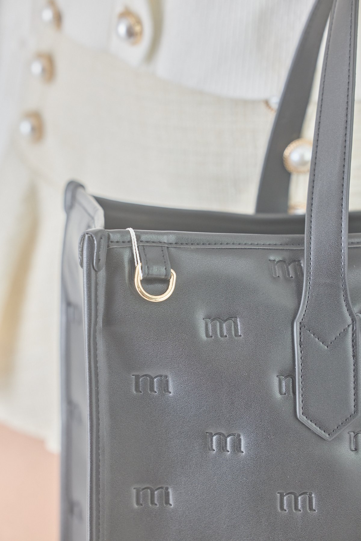 big tote bag (black) | ミヌエール（minuére）