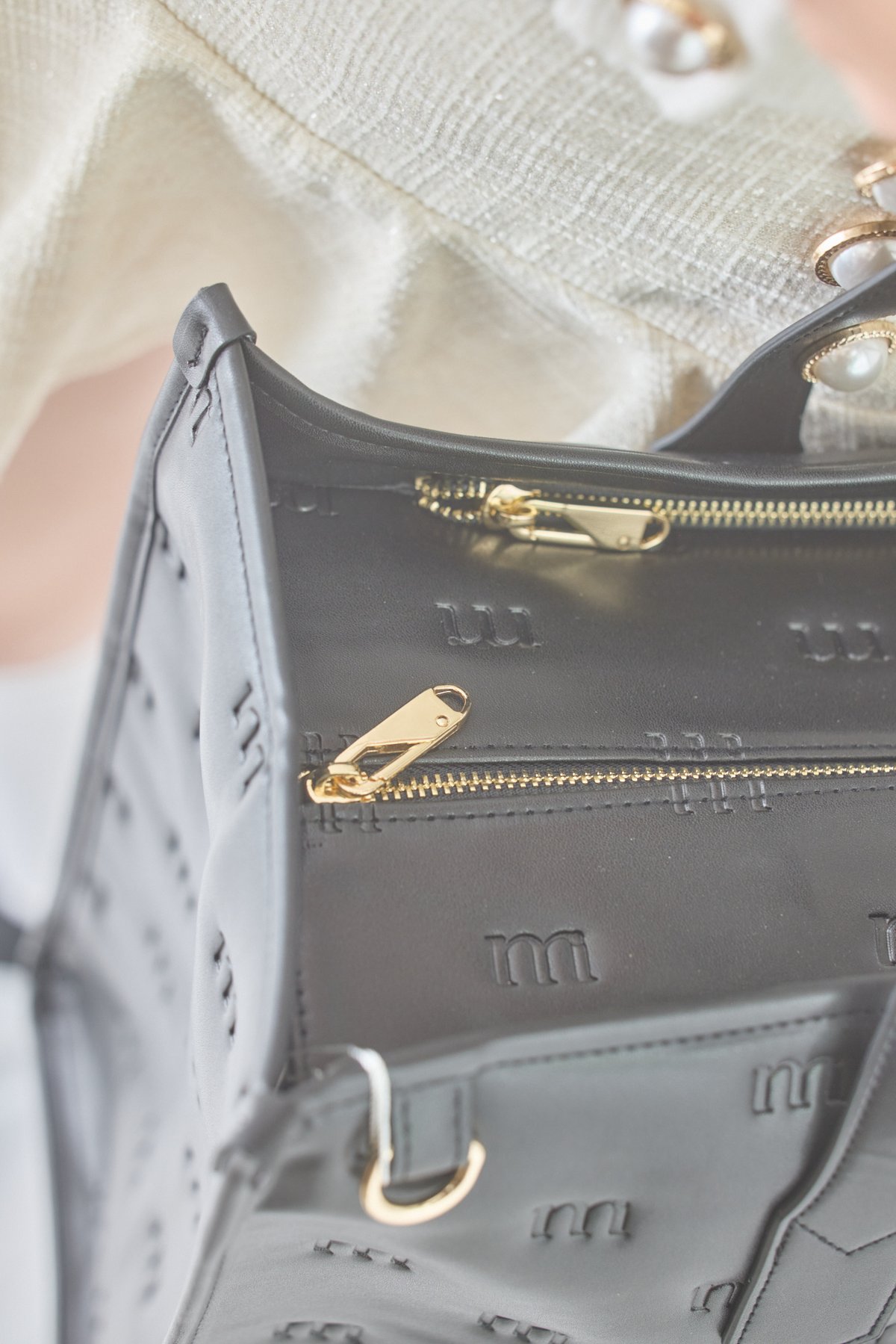 big tote bag (black) | ミヌエール（minuére）