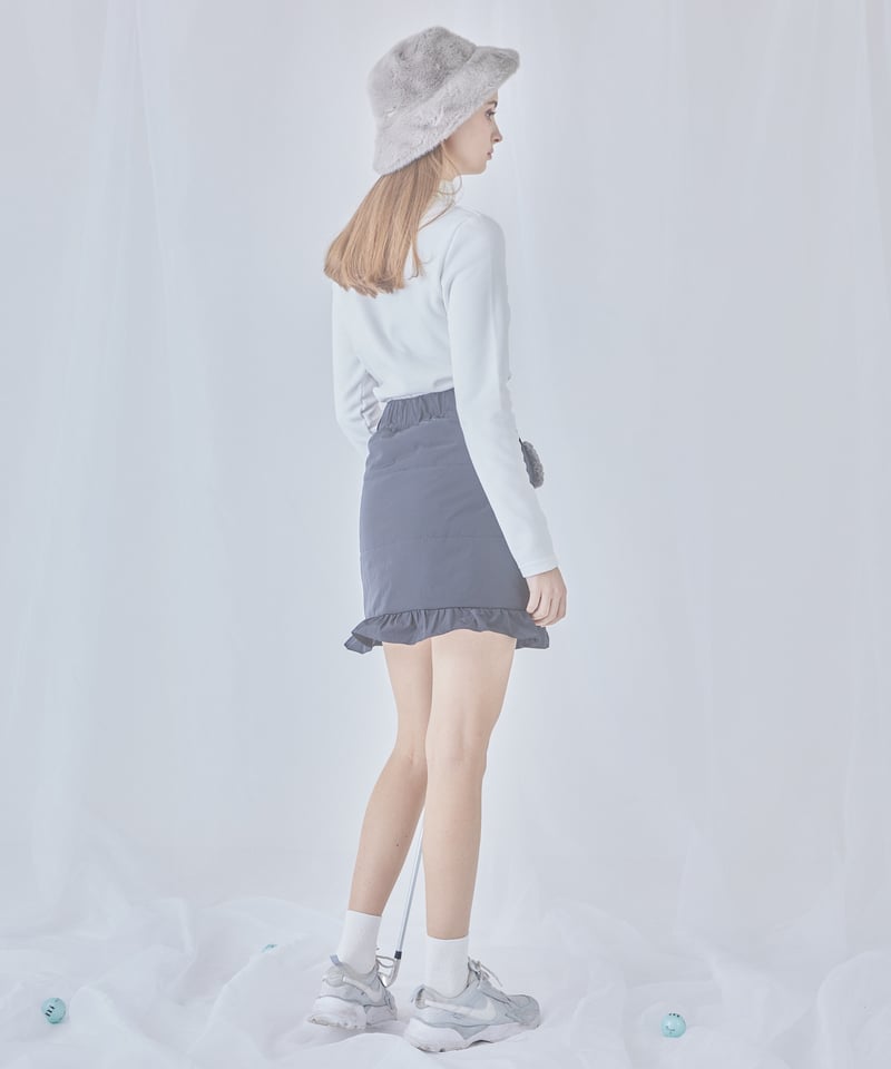 frill down skirt (black) | ミヌエール（minuére）