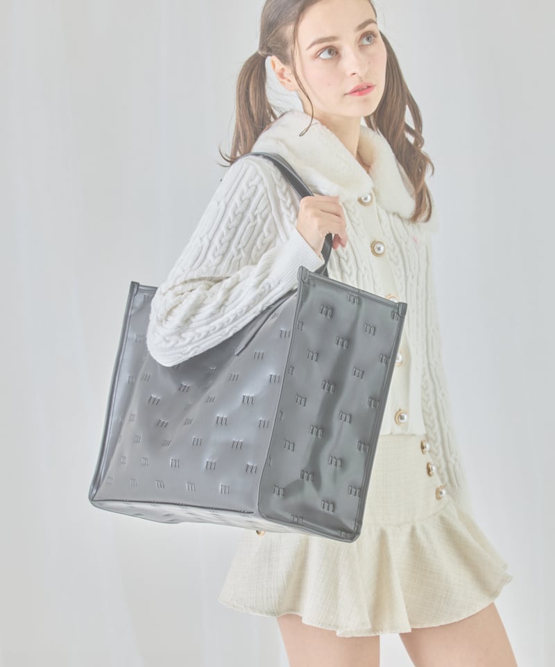 big tote bag (black) | ミヌエール（minuére）