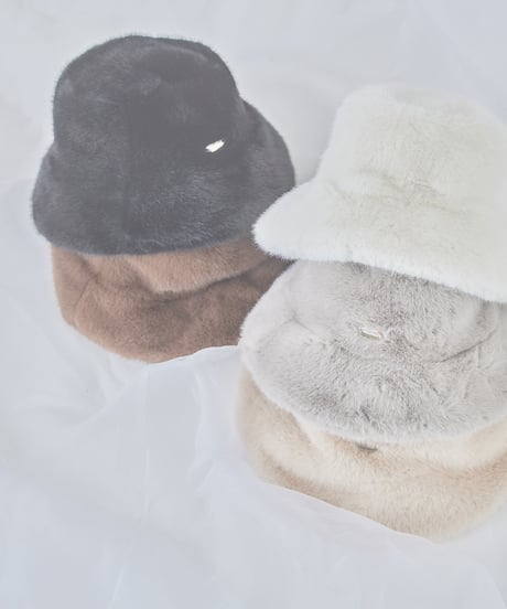 【popup限定ノベルティ】unisex fur vucket hat