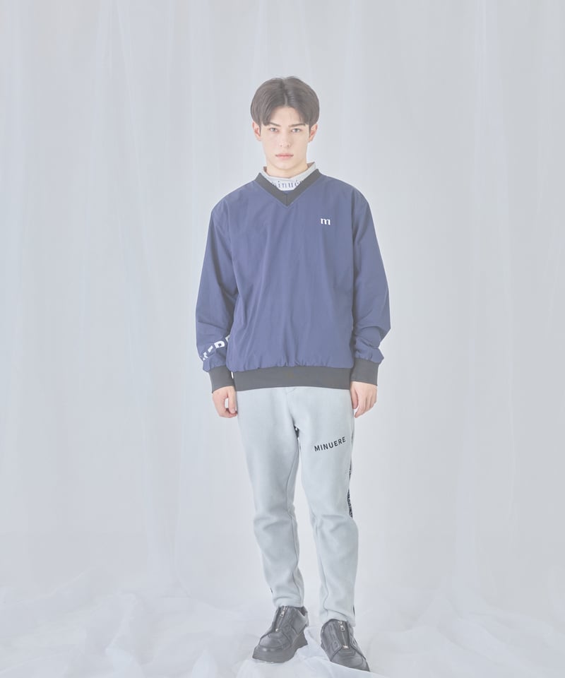 unisex reversible rain wind breaker (navy/black