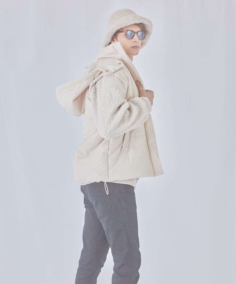 完売品 ミヌエール unisex down jacket (ivory) unisex down jacket (ivory) | ミヌエール（minuére）
