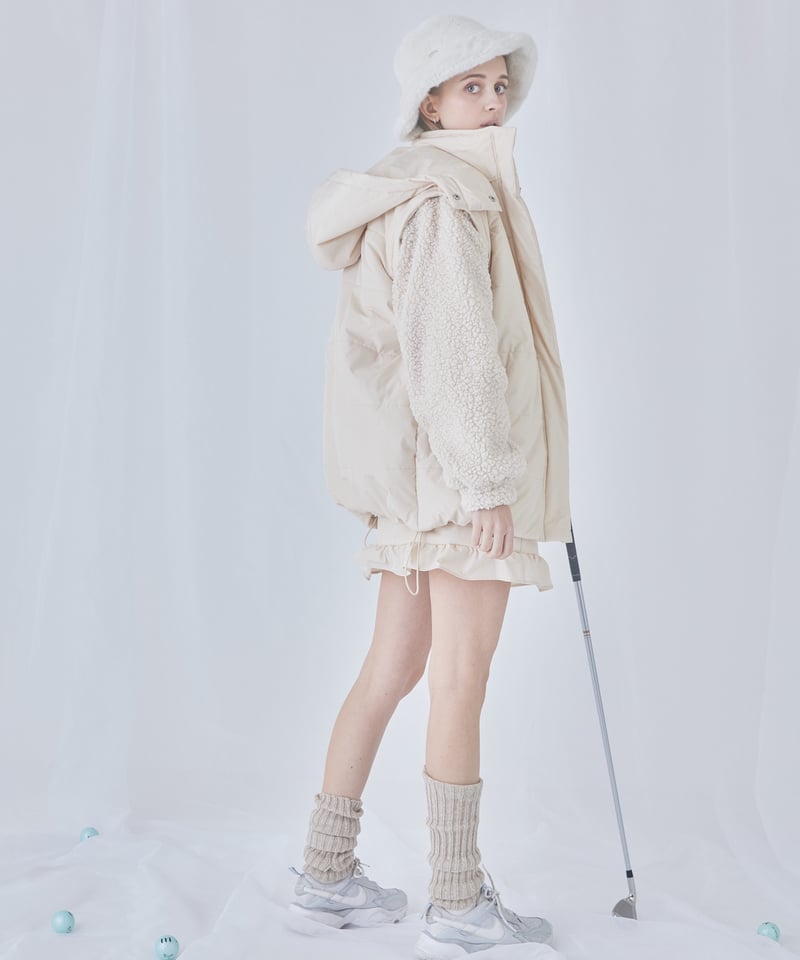 unisex down jacket (ivory) | ミヌエール（minuére）