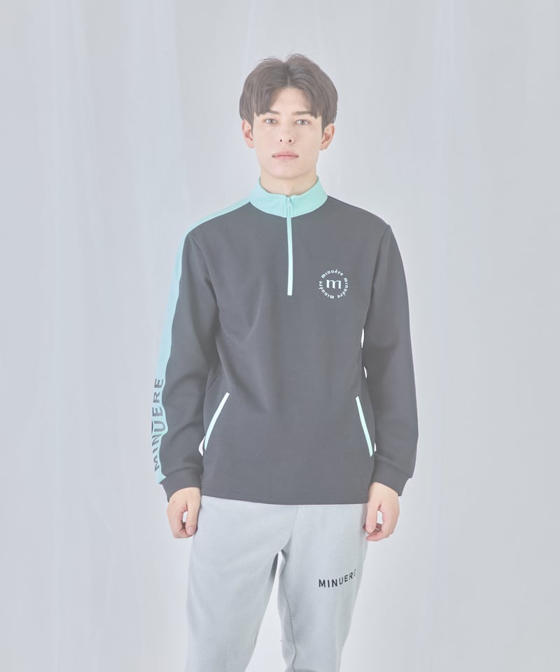 unisex bi-color set up (black) | ミヌエール（minuére）