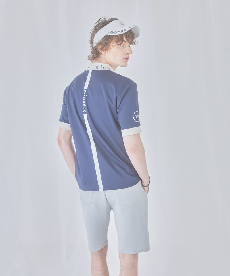 unisex mock neck（navy） | ミヌエール（minuére）