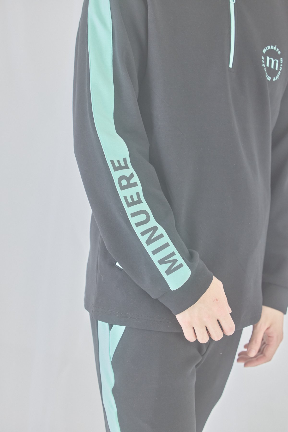 ミヌエール セットアップ unisex bi-color set up (black) | ミヌエール（minuére）