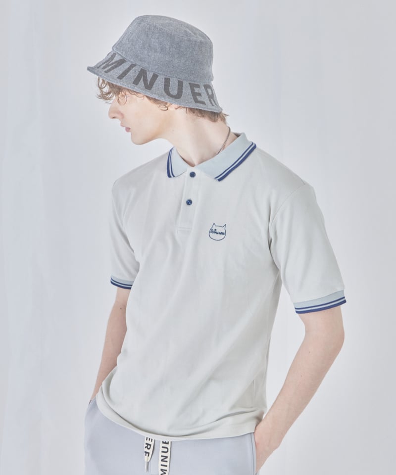 unisex polo（gray） | ミヌエール（minuére）