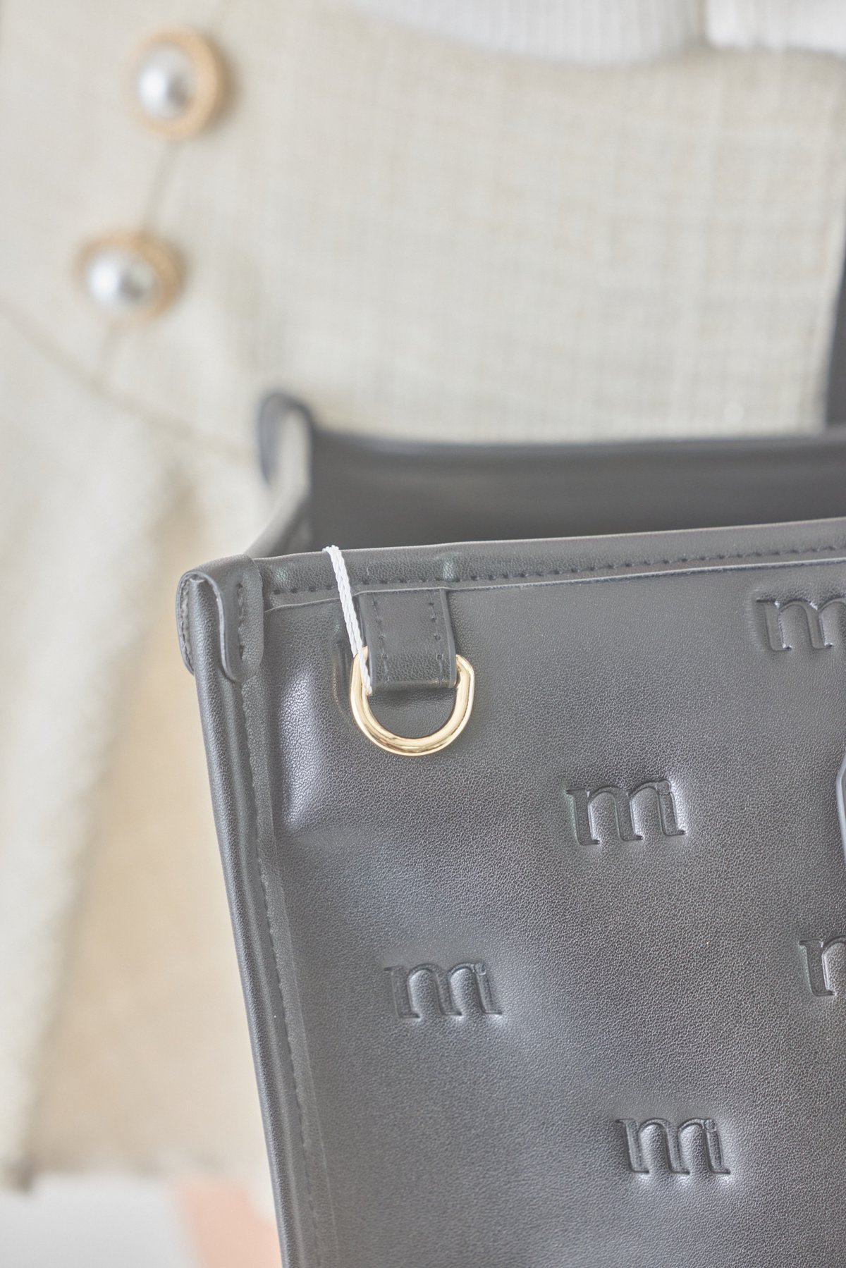 big tote bag (black) | ミヌエール（minuére）