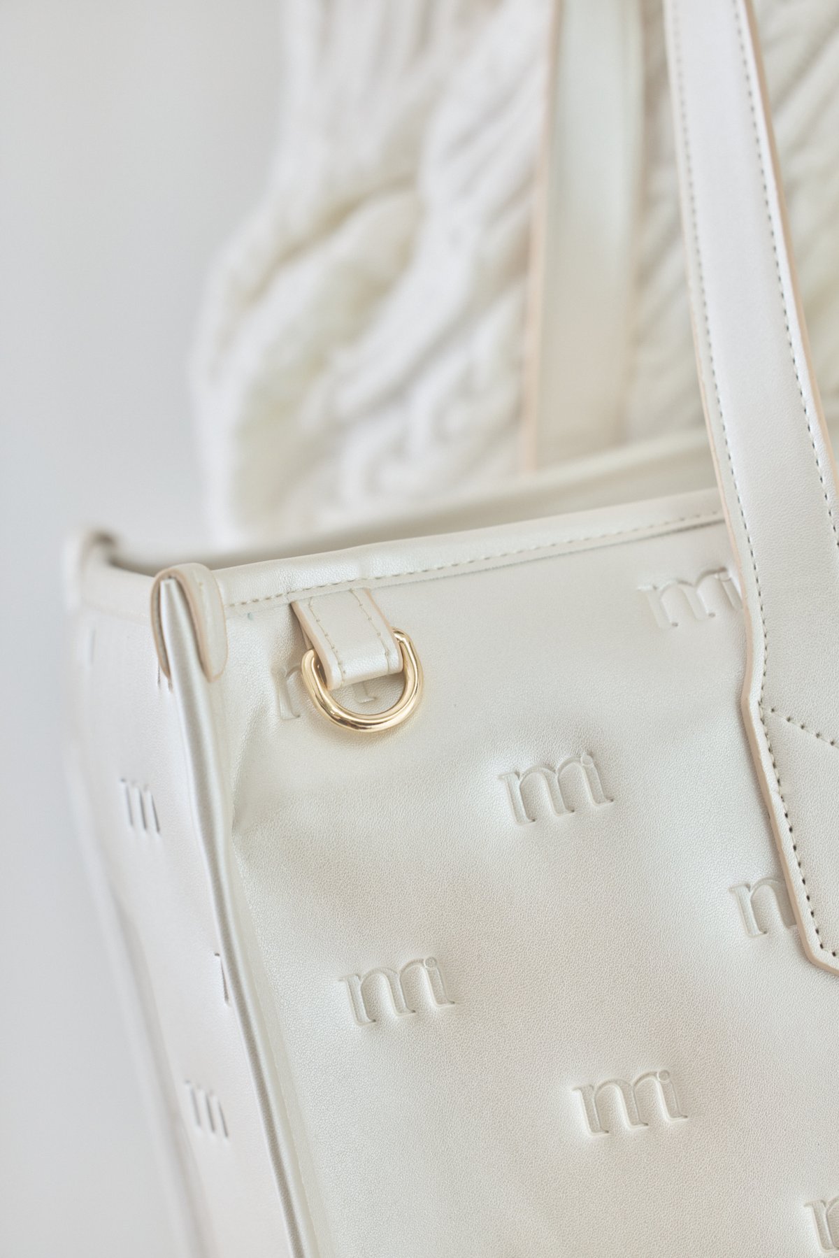 big tote bag (pearl white) | ミヌエール（minuére）