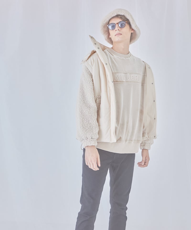 unisex down jacket (ivory) | ミヌエール（minuére）
