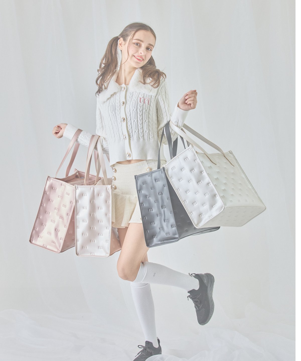 big tote bag (black) | ミヌエール（minuére）