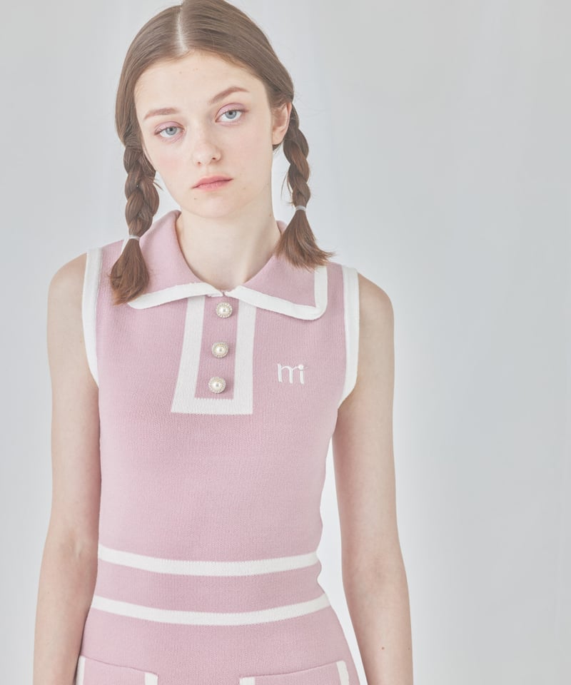 レディースウェア piping onepiece & cardigan set (purple) piping onepiece & cardigan set (purple) | ミヌエール